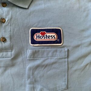Vintage Hostess CupCakes Employee Blue Polo Shirt – Cintas – L/XL – Super Rare